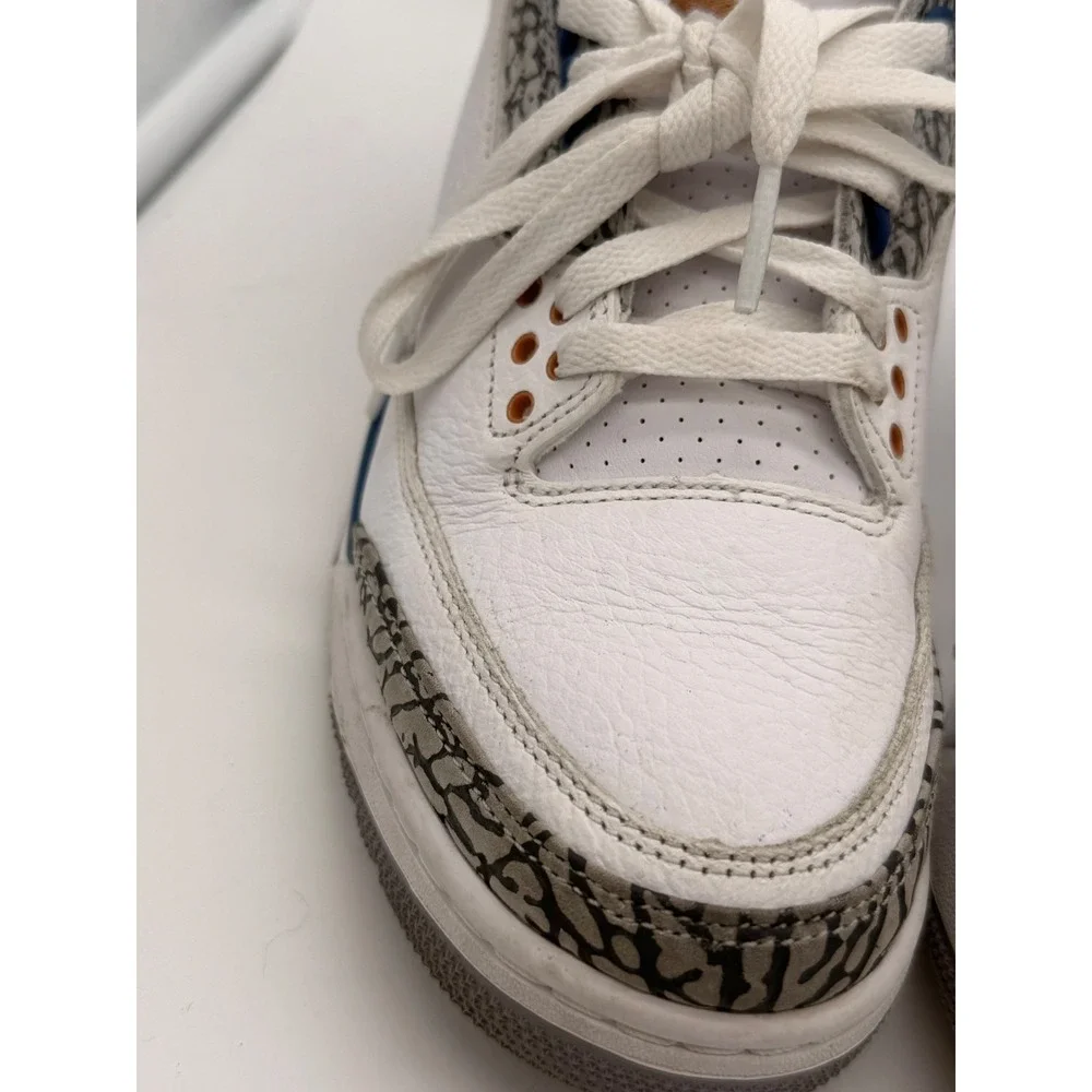 Nike Air Jordan 3 Retro Wizards White True Blue CT8532-148 Mens Sneakers 7.5
